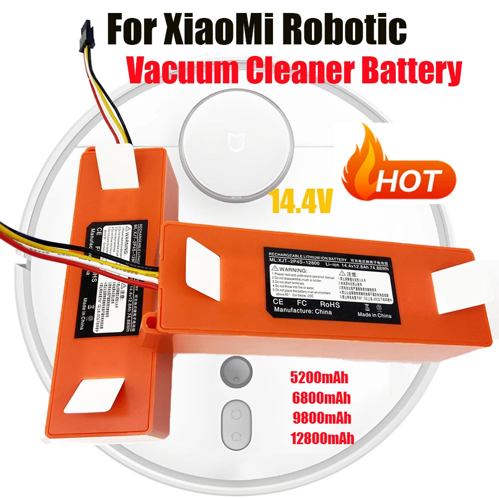 14.4V 12800mAh Replacement Battery For Roborock S6 S7 MaxV Q