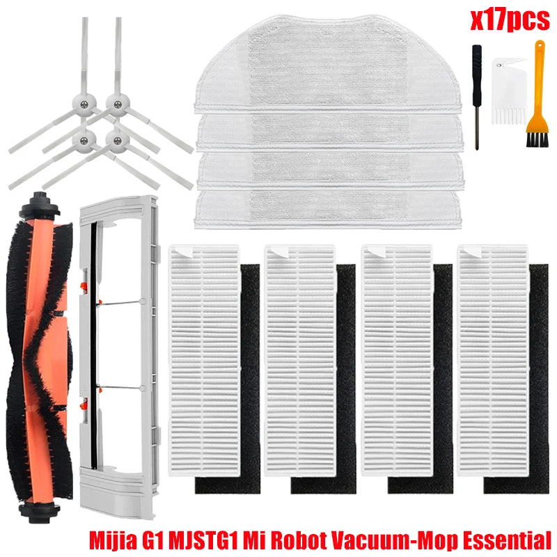 For Xiaomi Mijia G1 MJSTG1 Mi Robot Vacuum Mop Essential Vacuum Cleaner Side / Main Brush Cover Hepa Filter Mop Cloth Parts