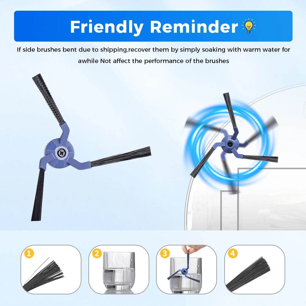 Replacement Parts Kit for Eufy X10 Pro Omni Robot Vacuum Acc