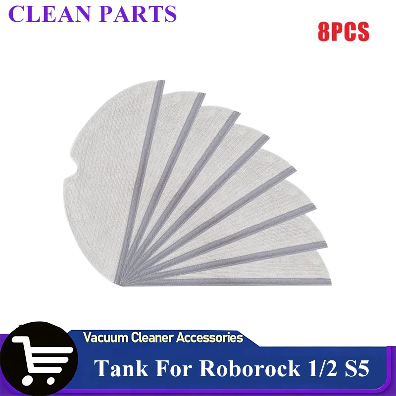 Water Tank Mop For ( Roborock 1/2 S5 S50 S51 S55 S6 S60 S65 E25 E35 E20 C10 T4 T6 Mi ) Vacuums Cleaner Mop Cloth Parts