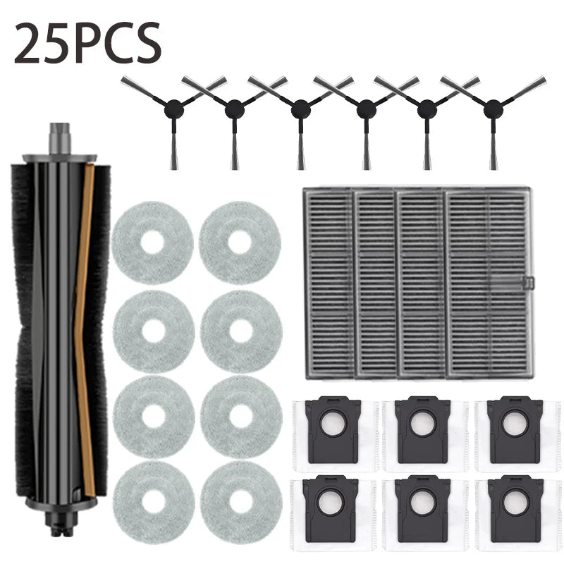 Dreame L30s Ultra & L10s Ultra Gen2 Robot Vacuum Cleaner Accessories - Main Side Brush Mop Cloth HEPA Filter Dust Bag Replace