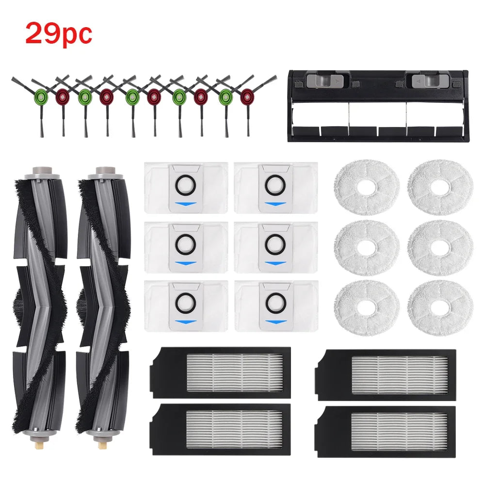 For Ecovacs Deebot T10 TURBO/OMNI/X1 TURBO/OMNI/X1S PRO Vacuum Cleaner Parts Filter Mop Dust Bag Main Side Brush Cover