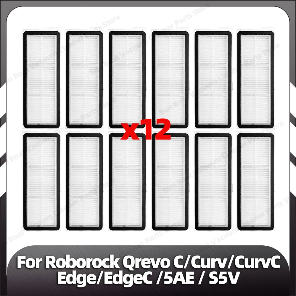 Fit for Roborock Qrevo C/QrevoC Pro/Curv/CurvC/Edge/EdgeC/5AE/S5V/S5X/5AI/5XC Main Side Brush HEPA Filter Mop Pad Dust Bag Parts