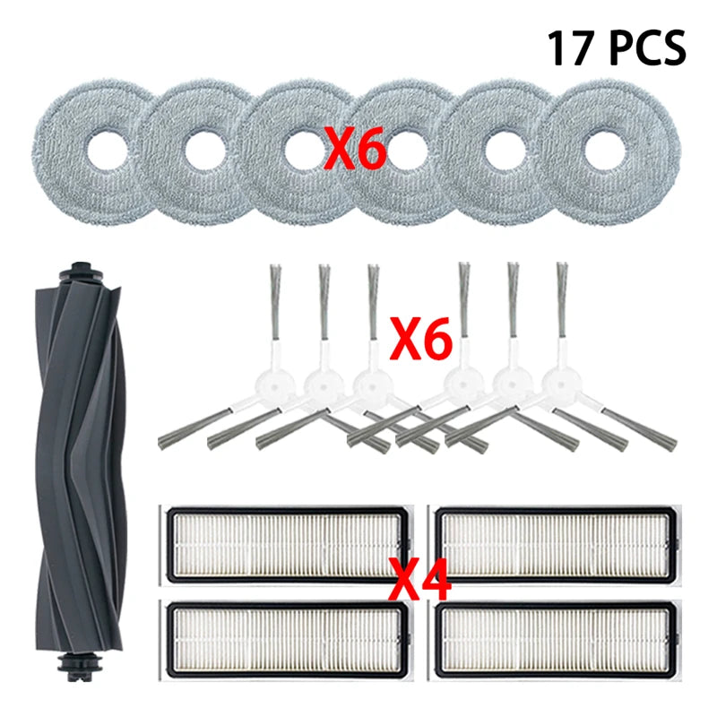 Dreame Bot L10 Prime Robot Vacuum Cleaner Replacement Accessories Main Side Brush HEPA Filter Mop Cloths Spare Parts