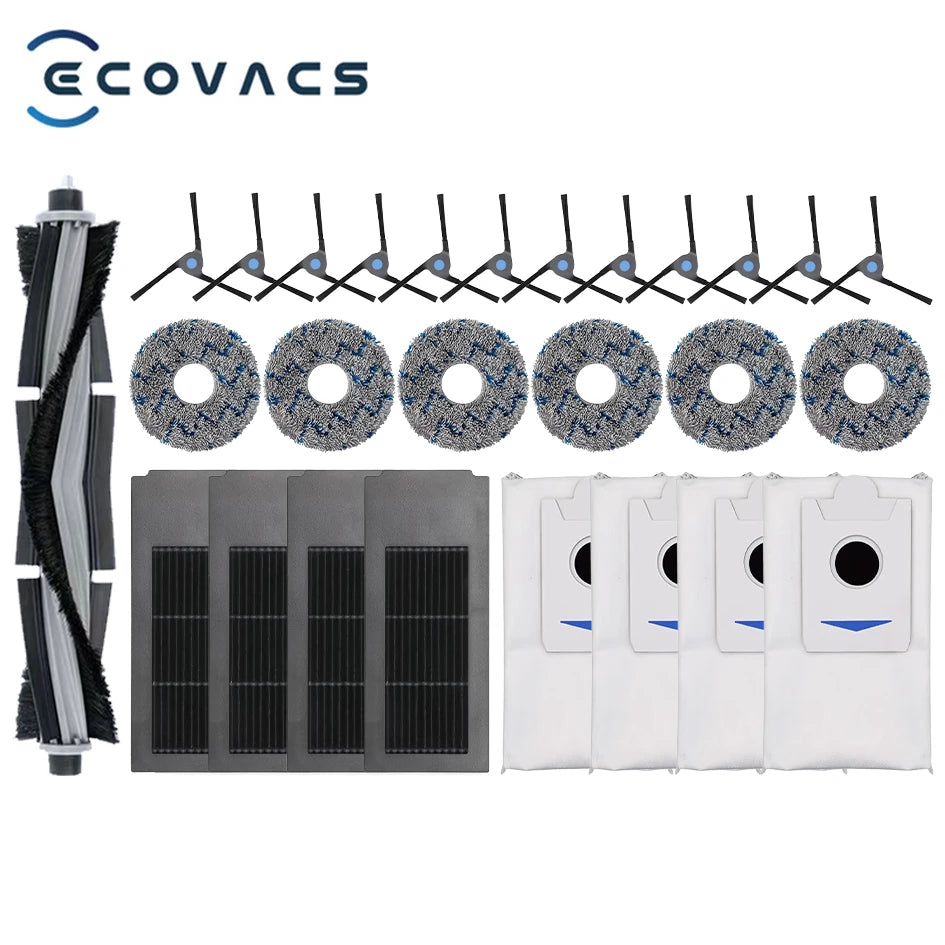 Ecovacs Deebot X2 Omni / X2 Pro / X2 Robot Vacuum Accessories Roller Main Side Brush Hepa Filter Mop Cloth Dust Bag Parts