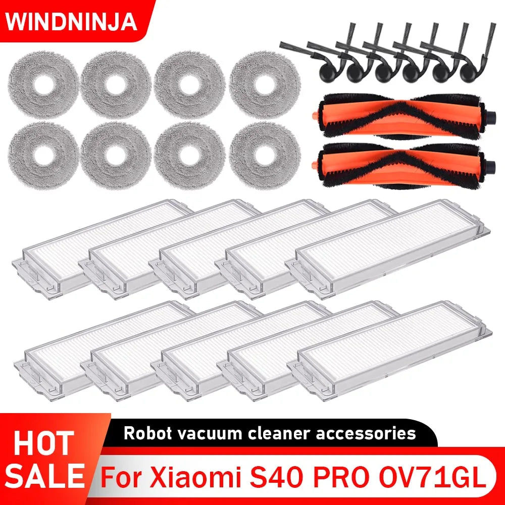 Replacement Kit Parts For Xiaomi S40 Pro/OV71GL Robot Vacuum
