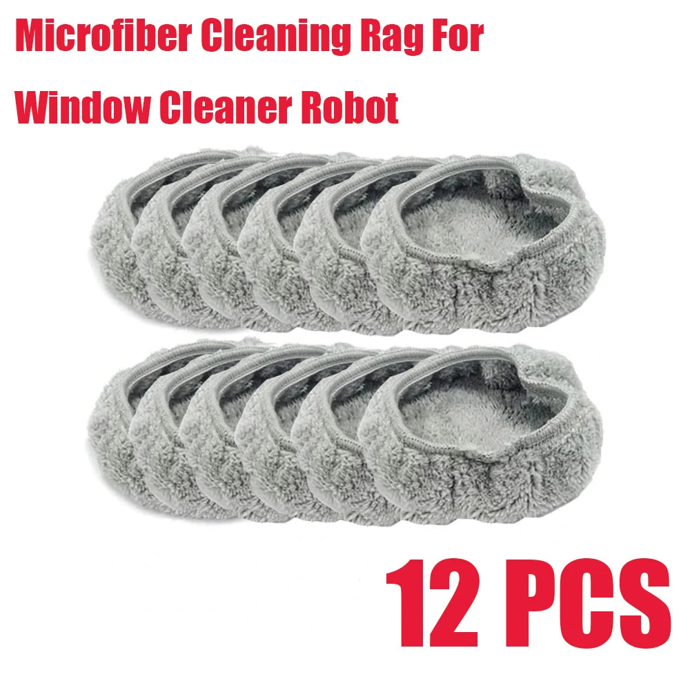 Microfiber Cleaning Rag For Window Cleaner Robot Reusable 14.5cm Mops For Universal Round Robot Vacuum Cleaner Towel Dust Cloth