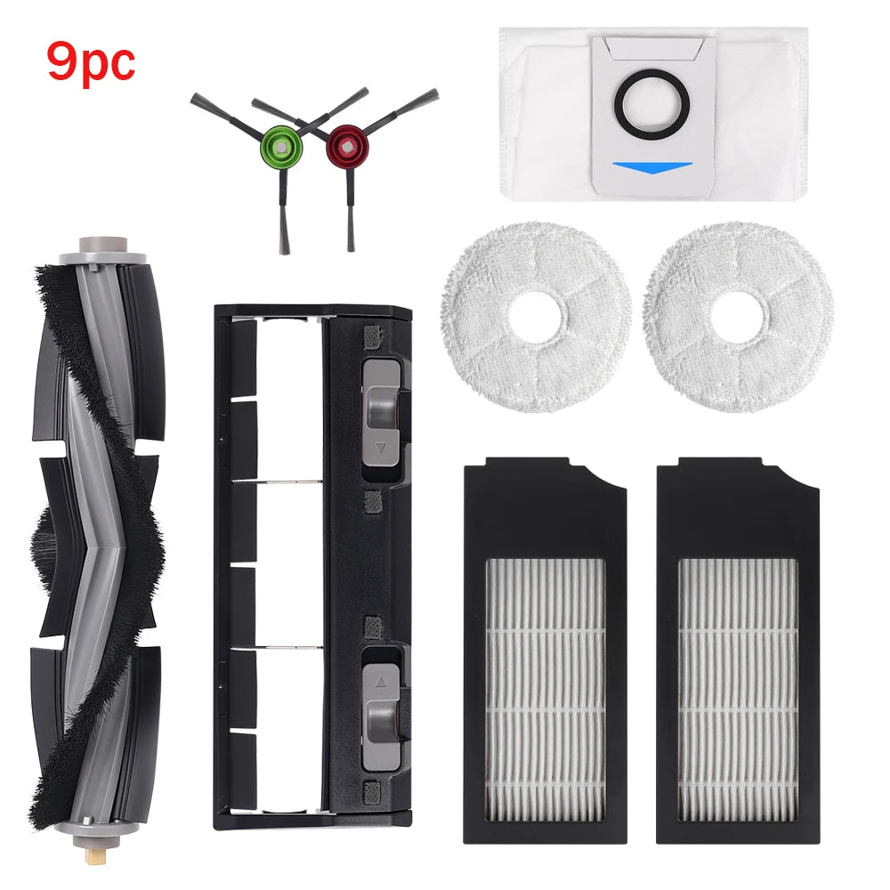 For Ecovacs Deebot T10 TURBO/OMNI/X1 TURBO/OMNI/X1S PRO Vacuum Cleaner Parts Filter Mop Dust Bag Main Side Brush Cover