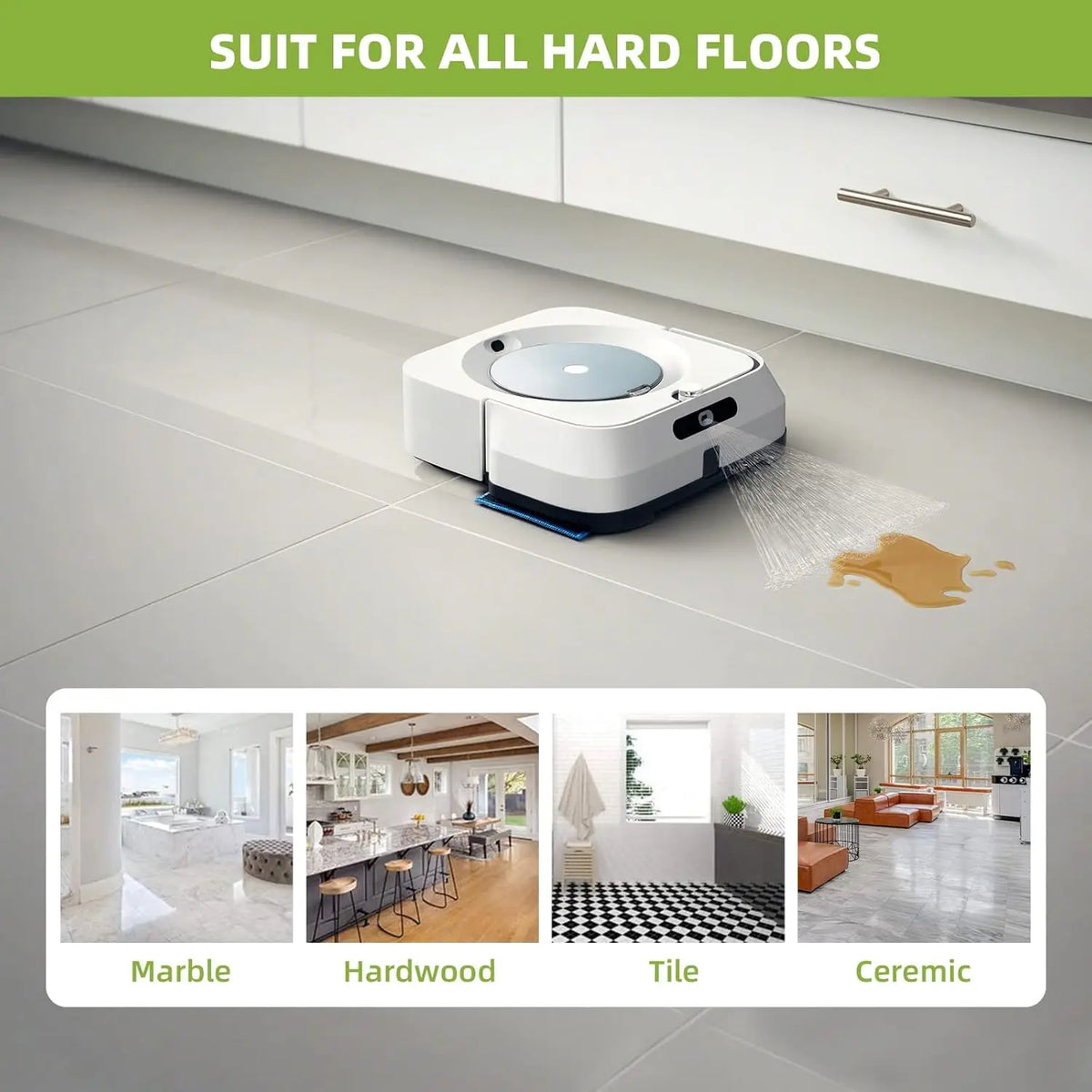 Mop Pad for iRobot Braava Jet M6 Ultimate Robot Mop Upgraded