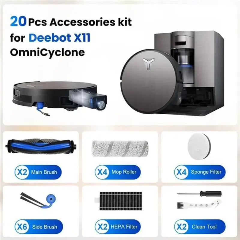 A63Z Upgrade For Ecovacs Deebot X11 Omnicyclone Accessories 