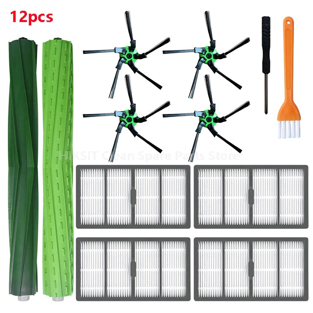 For IRobot Roomba S9 9150 / S9+ Plus 9550 Robot Vacuum Cleaner Accessories HEPA Filter Main / Side Brush Dust Bag Spare Parts