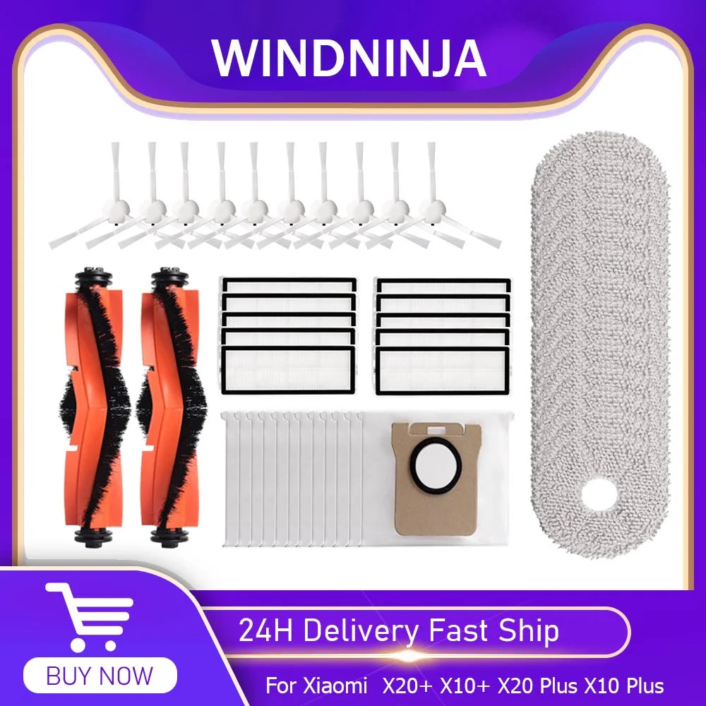 Fit for Xiaomi X20+ X10+ X20 Plus X10 Plus Robot Vacuum Clea