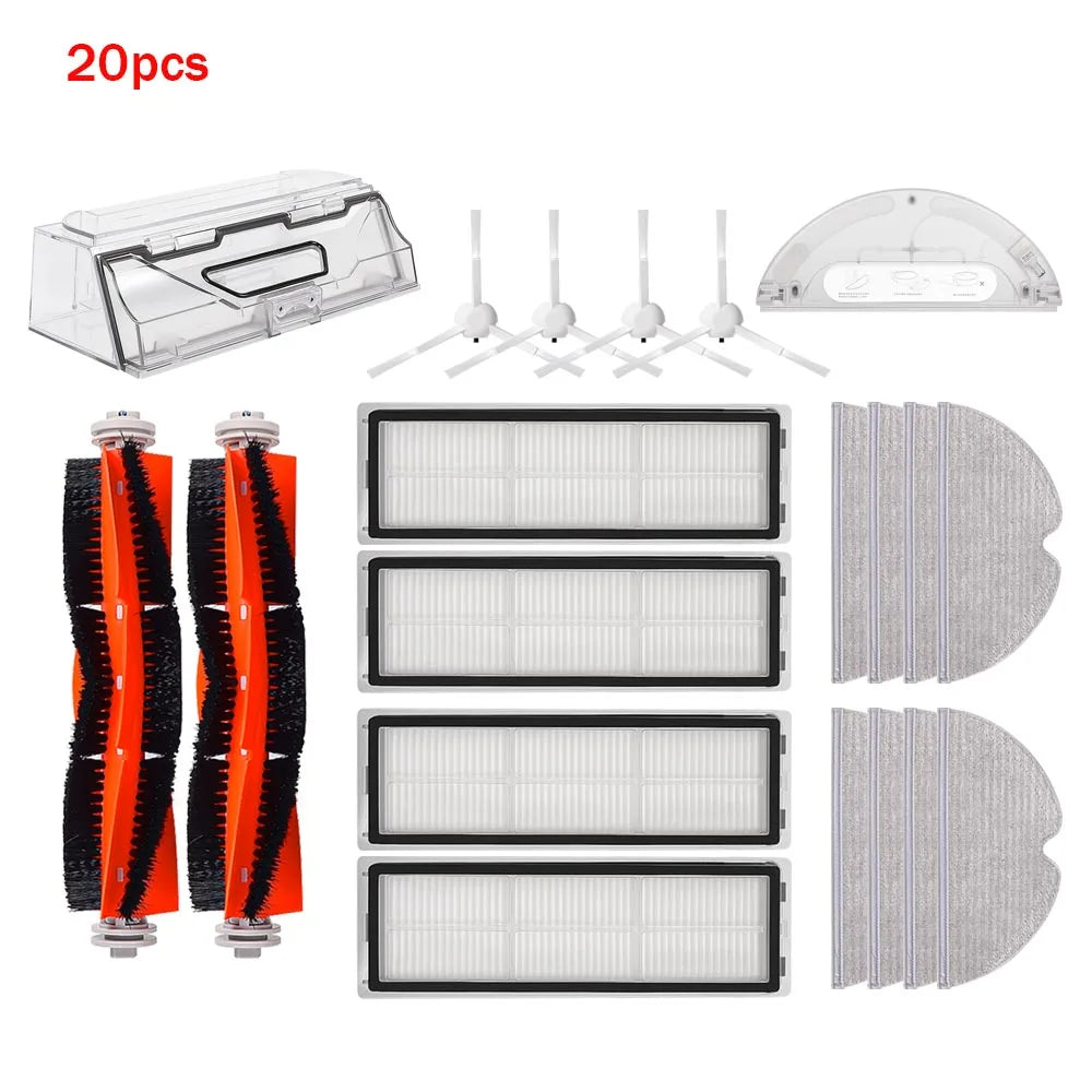 For Xiaomi Mijia 1C 2C 1T STYTJ01ZHM For Dreame F9 Robot Vacuum Cleaner Mops Water Tank Hepa Filter Main Side Brush Dust Box Kit