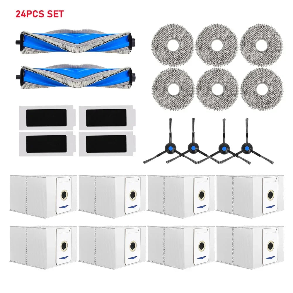 For Ecovacs Deebot T30 Pro Omni/T30 OMNI/YEEDI M12 Pro+/T30 MAX Vacuum Roller Side Brush Mop Cloth Filter Dust Bag Dust Box Part