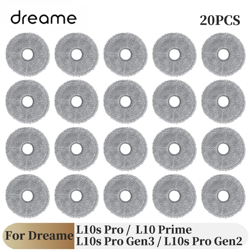 For Dreame L10s Pro Gen 3 / L10s Pro Gen 2 / L10s Pro / L10 Prime Robot Vacuum Spare Parts Main Side Brushes Mop Cloths Filters