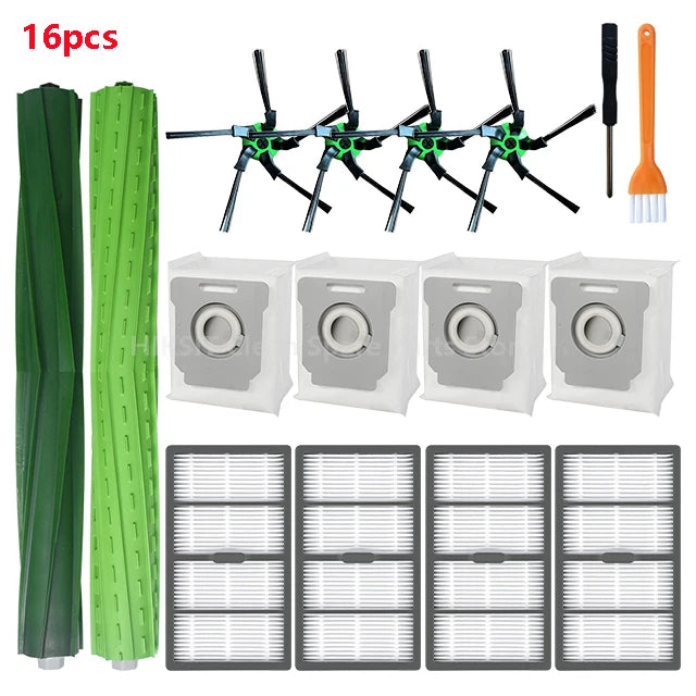 For IRobot Roomba S9 9150 / S9+ Plus 9550 Robot Vacuum Cleaner Accessories HEPA Filter Main / Side Brush Dust Bag Spare Parts