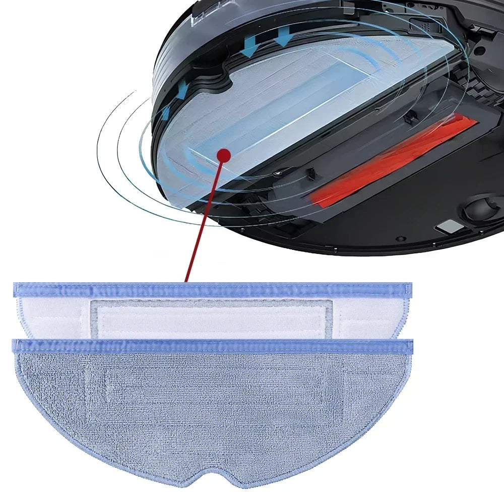 Washable Reusable Mop Cloths For Roborock T7S T8 Plus S7 S7M