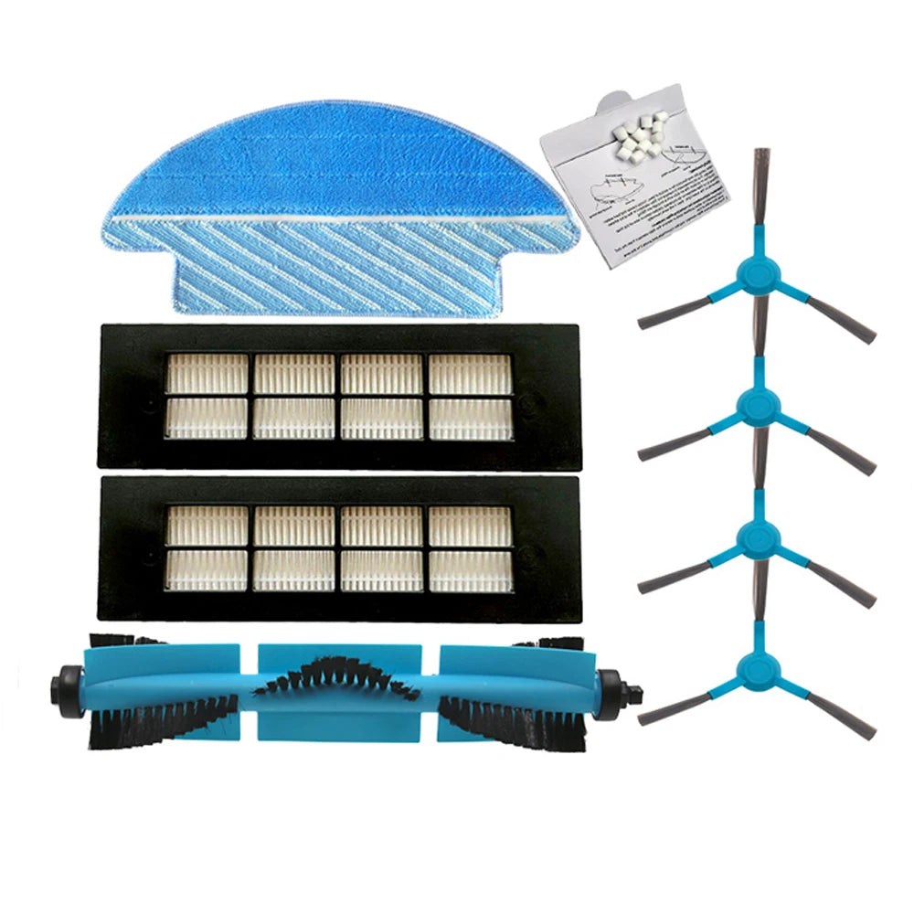 For Cecotec Conga 3090 Main Roller Side Brush Hepa Filter Mop Cloth Rag Robot Vacuum Cleaner Accessories Replacement Parts Kit