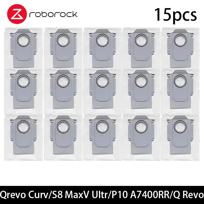 Roborock S8 MaxV Ultra / P10 A7400RR / Q Revo / Qrevo Pro / Qrevo MaxV / Qrevo S / Qrevo Plus Robot Vacuum Dust Bags Accessories