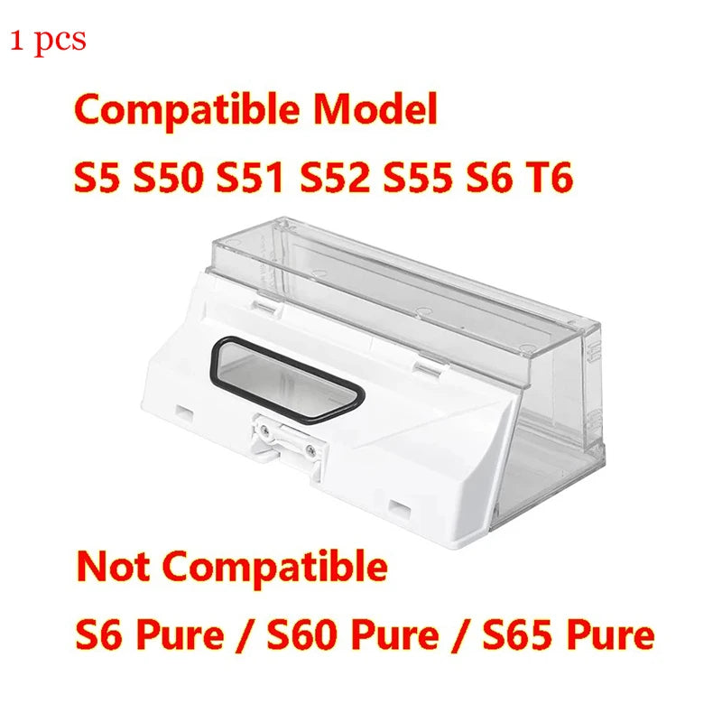 Water Tank Dust Box For XiaoMi Roborock S5 S50 S51 S55 S6 S60 S6 Pure Vacuum Cleaner Spare Parts Side / Main Brush Accessories