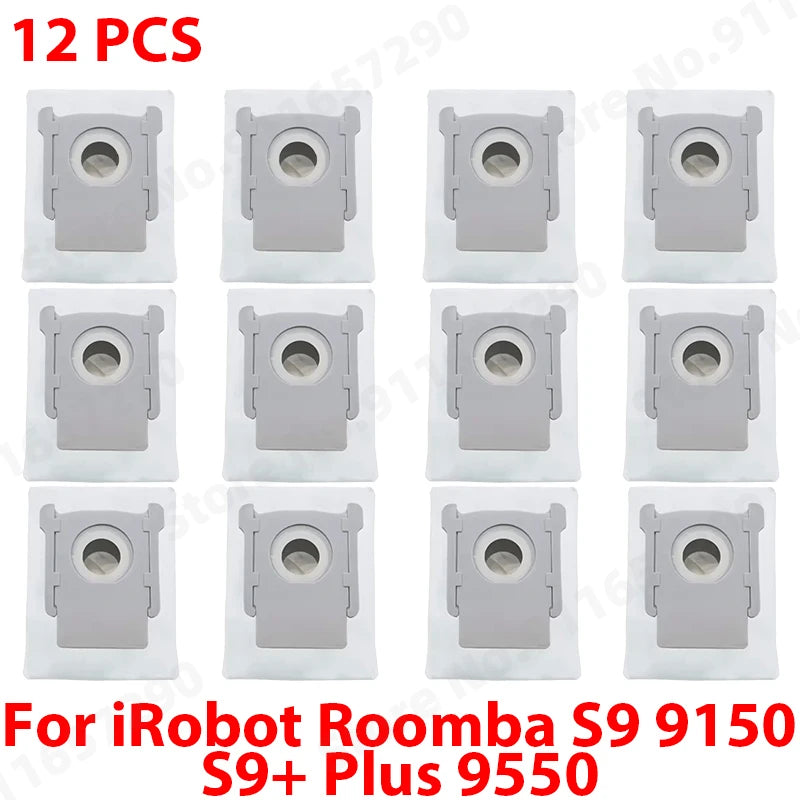 Main Side Brushes HEPA Filters Dust Bag Spare Parts For IRobot Roomba S9 9150 / S9+ Plus 9550 Robot Vacuum Cleaner Accessories