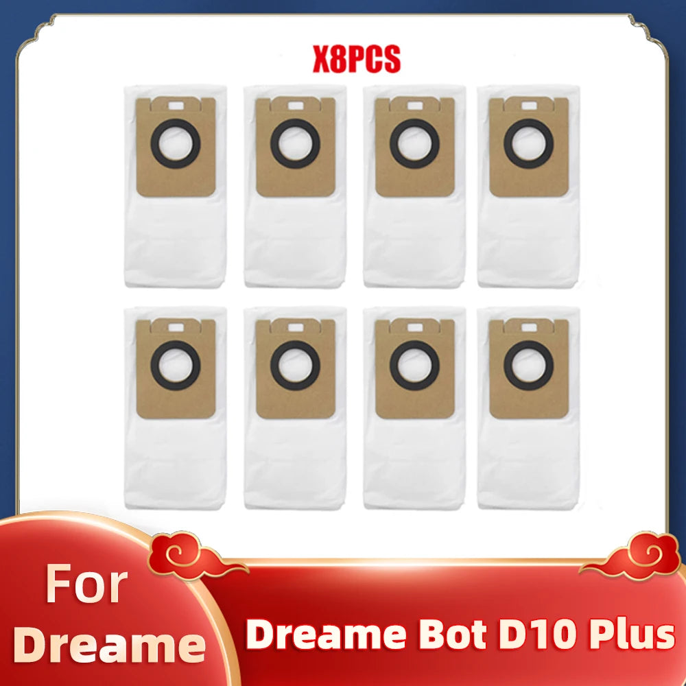 Replacement For Xiaomi Dreame Bot D10 Plus RLS3D Robot Vacuum Cleaner Main Brush Side Brush Hepa Filter Mop Dust Bag Spare Parts