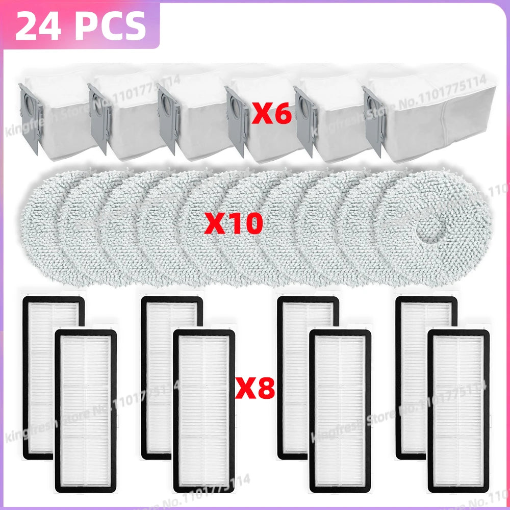 Fit For ( Roborock Qrevo 5AE / Qrevo C / Qrevo C Pro ) Parts Main Side Brush Dust Bag Mop Cloth Filter