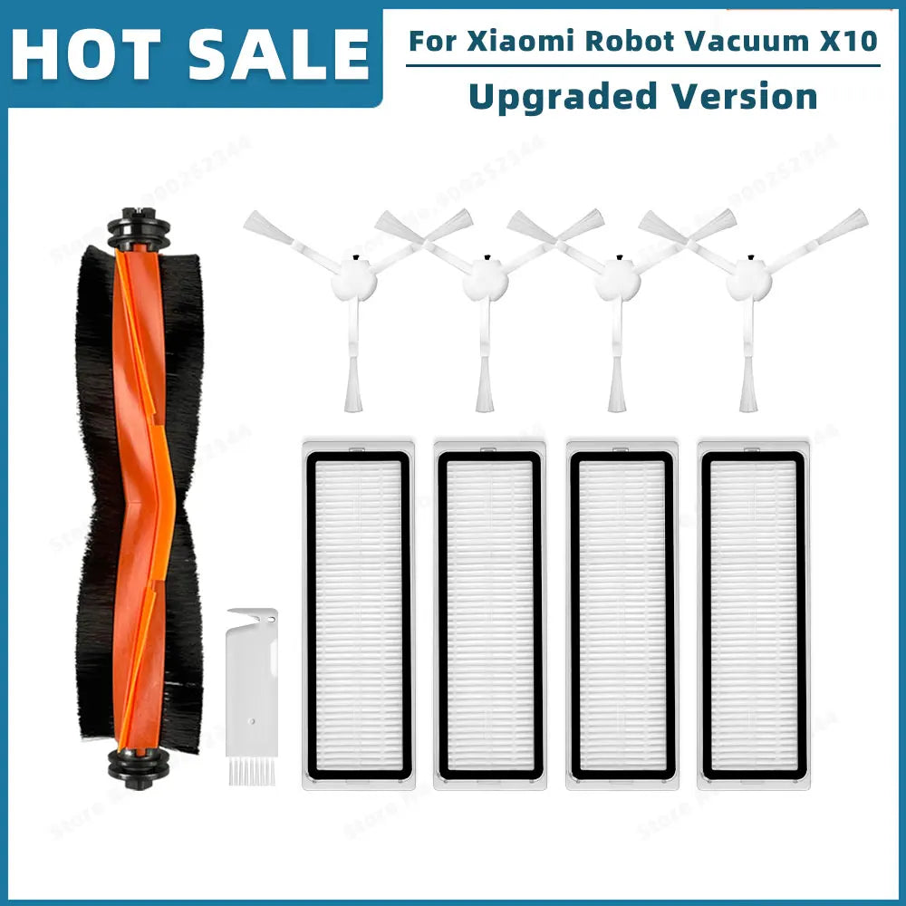 Compatible For Xiaomi Robot Vacuum X10 B102GL Replacement Spare Parts Accessories Main Side Brush Hepa Filter Mop Cloth Dust Bag