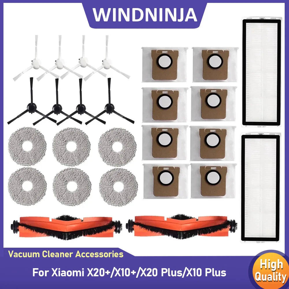 Dust Bag Mop Cloth Accessories For Xiaomi Robot Vacuum X20+/