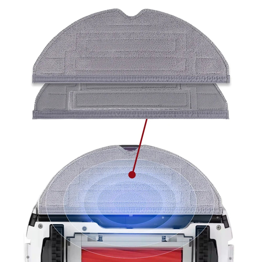 Double Vibration Mop Rags Parts For Roborock G20 S8 Pro Ultr