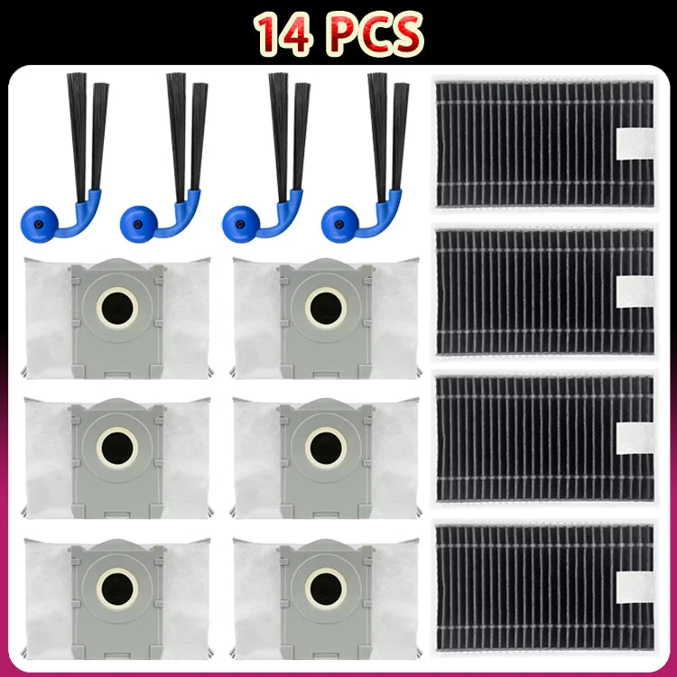 For Ecovacs Deebot T90 Pro Omni/T90 Omni Robot Vacuum Accessories Main Side Brush Filter Roller Mop Dust Bags Replacement Parts