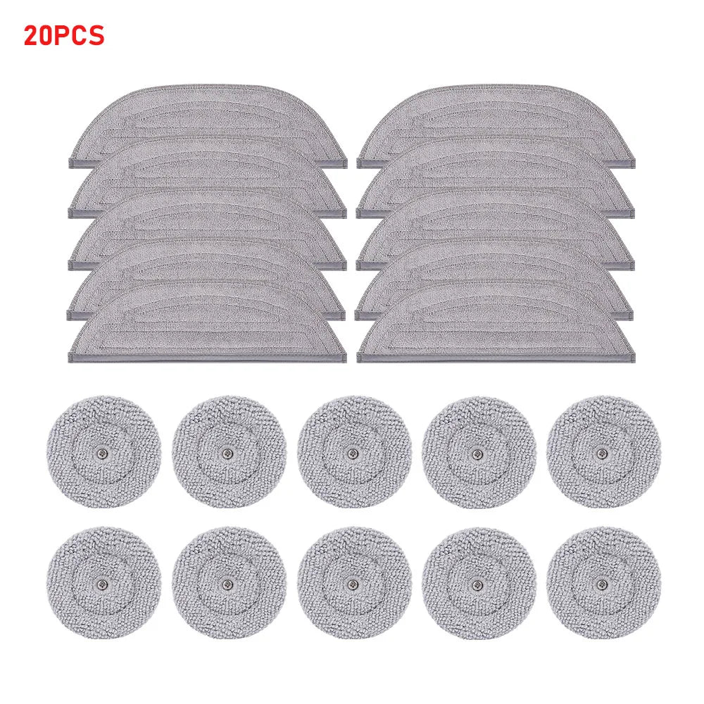 Mop Cloth For Roborock S8 MaxV Ultra S8 Max Ultra G20S Antibacterial Shock Mop Cloth Round Rag Robot Vacuum Cleaner Accessories
