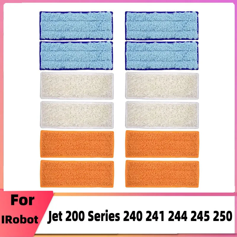 Washable Mopping Pads Kit For iRobot Braava Jet 200 Series 2