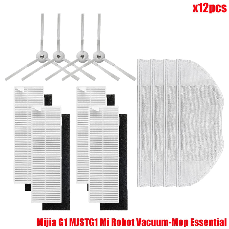 For Xiaomi Mijia G1 MJSTG1 Mi Robot Vacuum Mop Essential Vacuum Cleaner Side / Main Brush Cover Hepa Filter Mop Cloth Parts