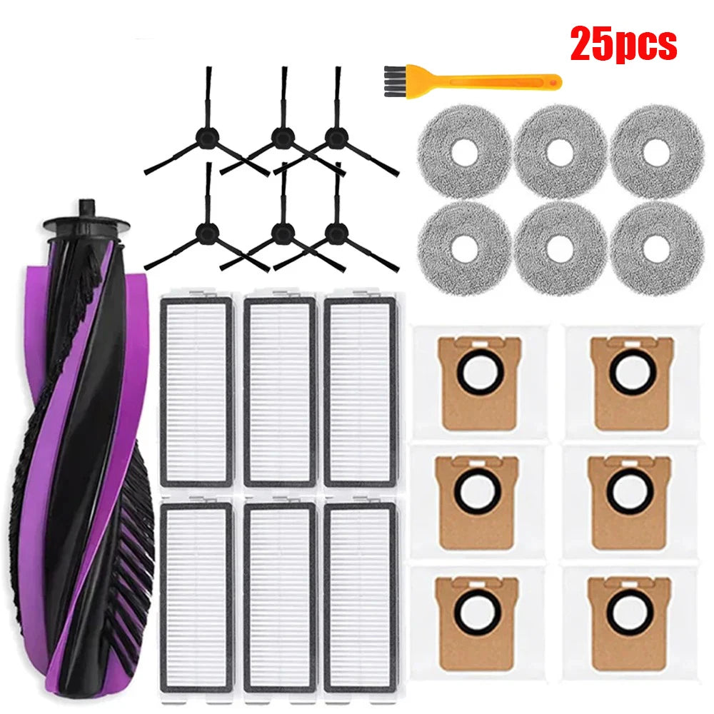 For JONR P20 PRO Robot Vacuum Cleaner Spare Parts Main Side Brush Hepa Filter Mop Dust Bag Replacement Parts