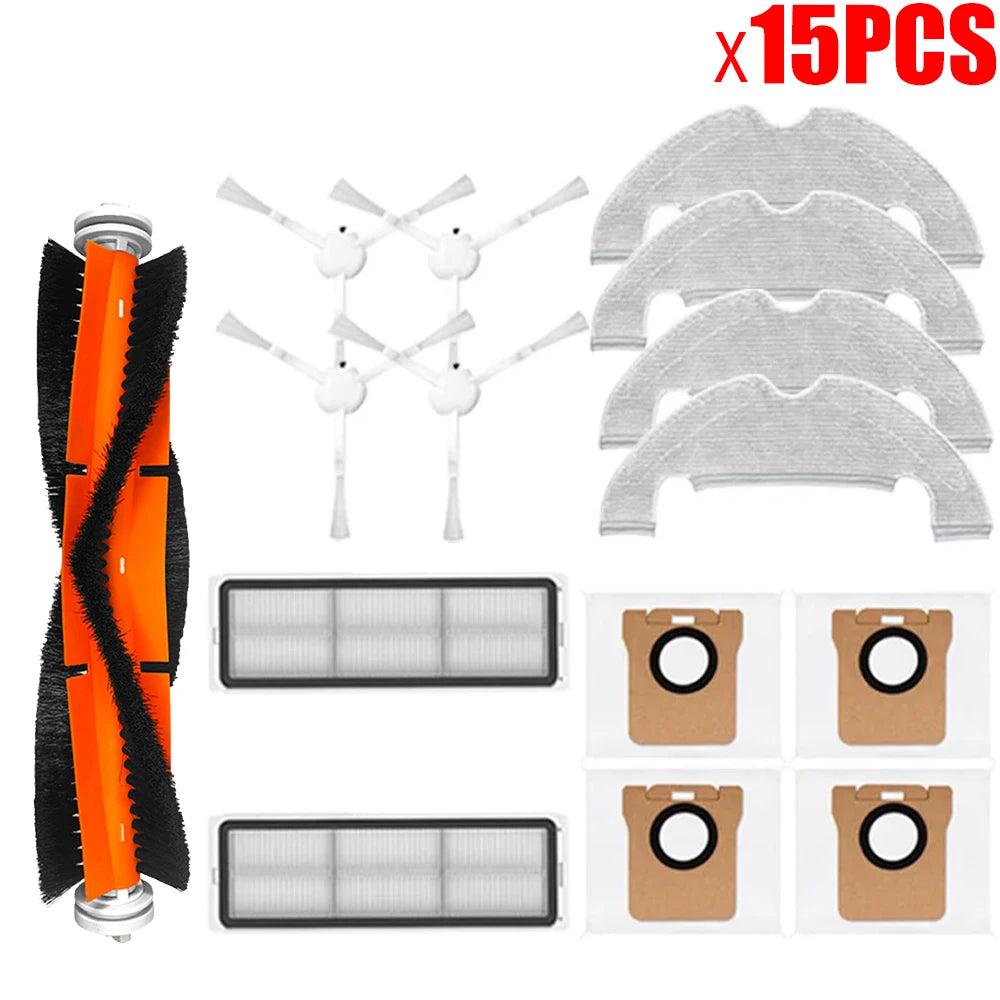 Replacement Spare Parts For Xiaomi Robot Vacuum X10 Main Side Brush Hepa Filter Mop Cloth Dust Bag Accessories