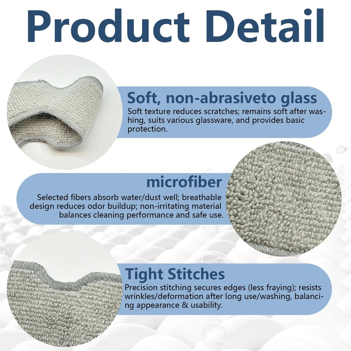 Cleaning Rag for ECOVACS Winbot Mini Window Vacuum Cleaner R