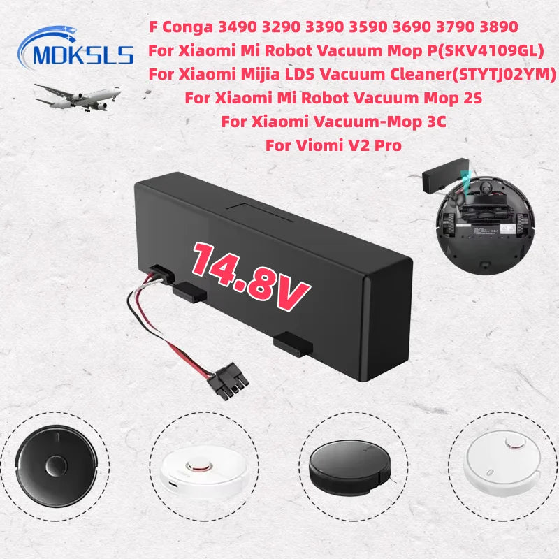 Original 14.4V 12800mAh 9800mAh STYTJ02YM Battery Compatible