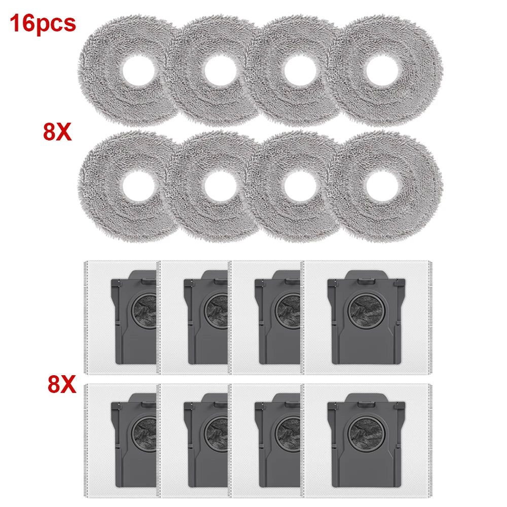 For Dreame X30/X40/X50 Ultra L10s/L30s/L40/L50 Ultra S10/S30 Pro Ultra Dust Bags Mop Cloths Sweeping Robot Vacuum Parts