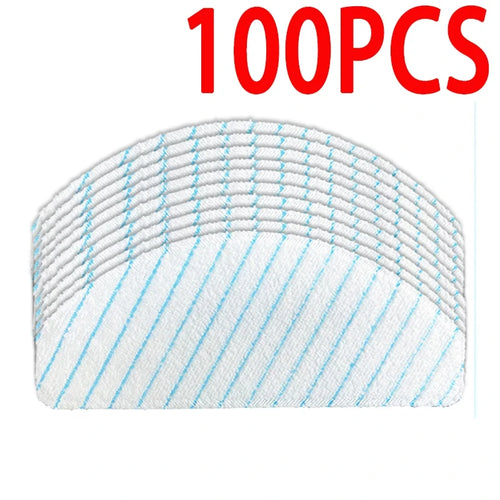 100 Pack Disposable Mop Pads for Ecovacs Deebot Ozmo T8 T8+ 