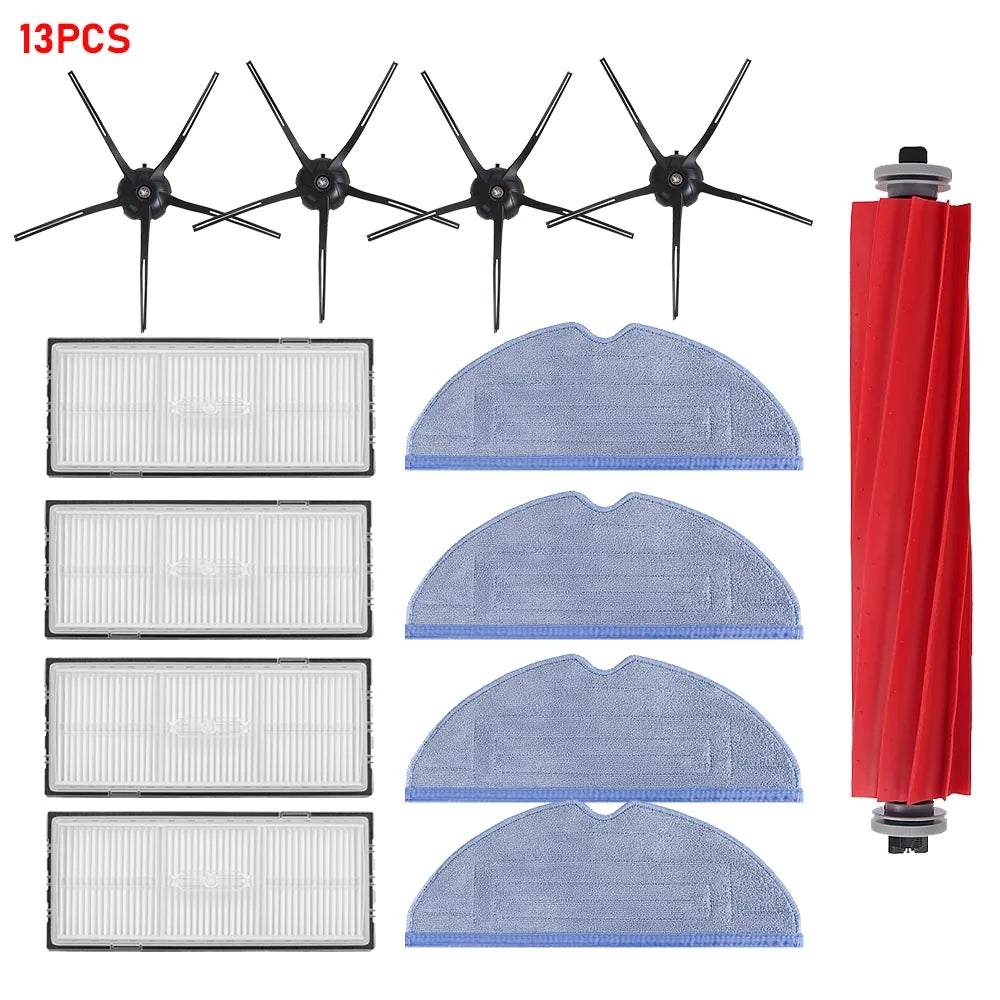 Main Brush Side Brush HEPA Filter Mop Cloth Kit Parts for Roborock S7 S70 S75 S7MaxV S7 Maxv Ultra T7S T7S Plus G10 Robot Vacuum