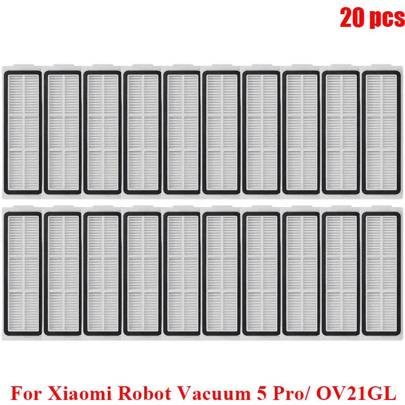 Fit For Xiaomi Robot Vacuum 5 Pro/ OV21GL Robot Vacuum Cleaner Main Side Brush Hepa Filter Mop Cloths Dust Bag Replacement Parts