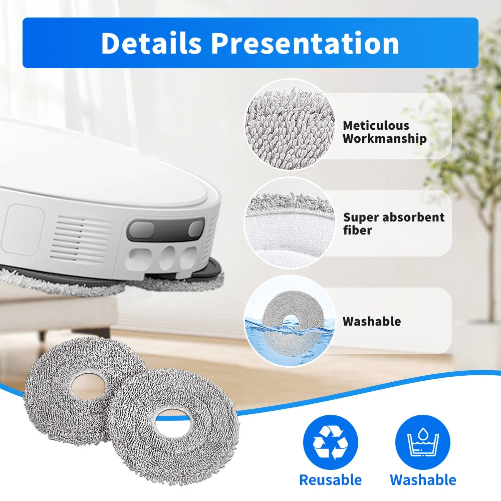 Disposable Dust Bag Mop Cloths for Xiaomi 5 Pro OV21CN X10 X