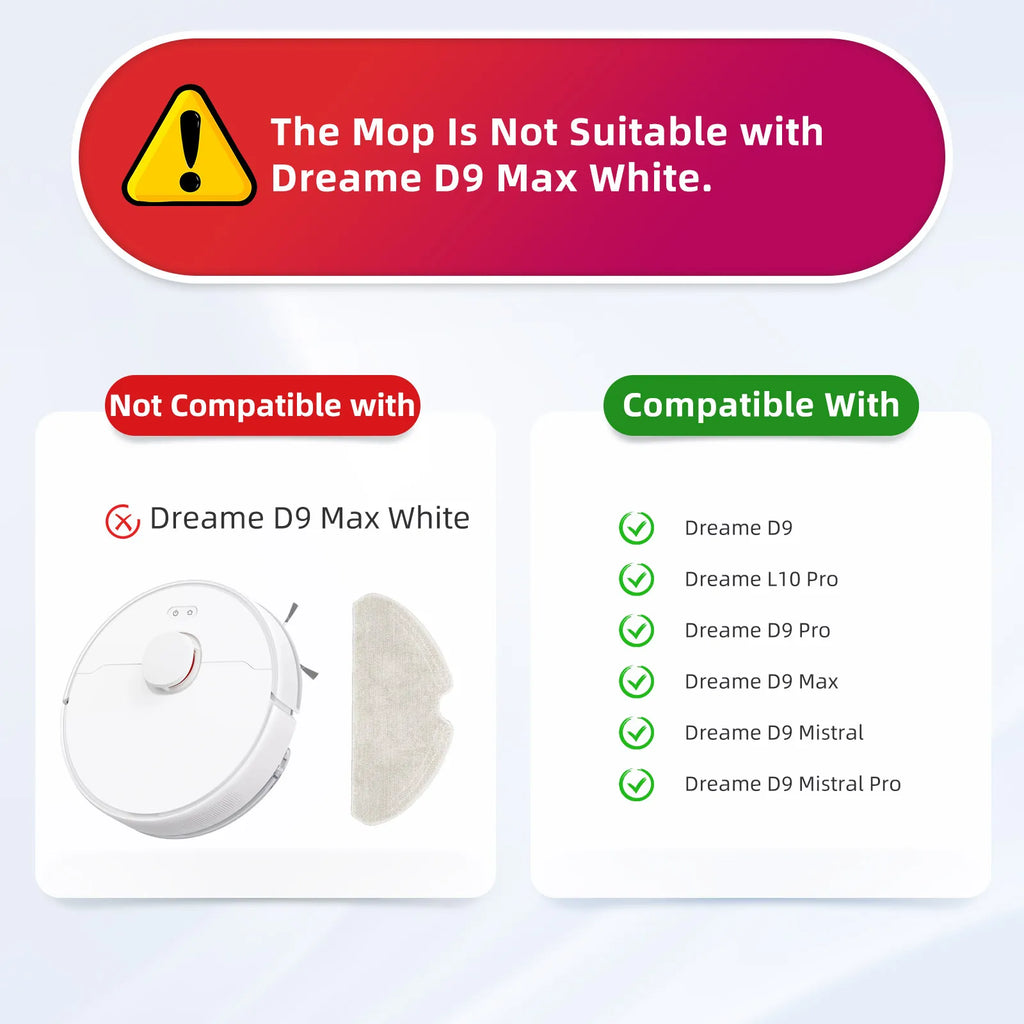 Fit For ( Dreame D9 Max L10 Pro D9 Pro D9 Mistral Pro Trouve