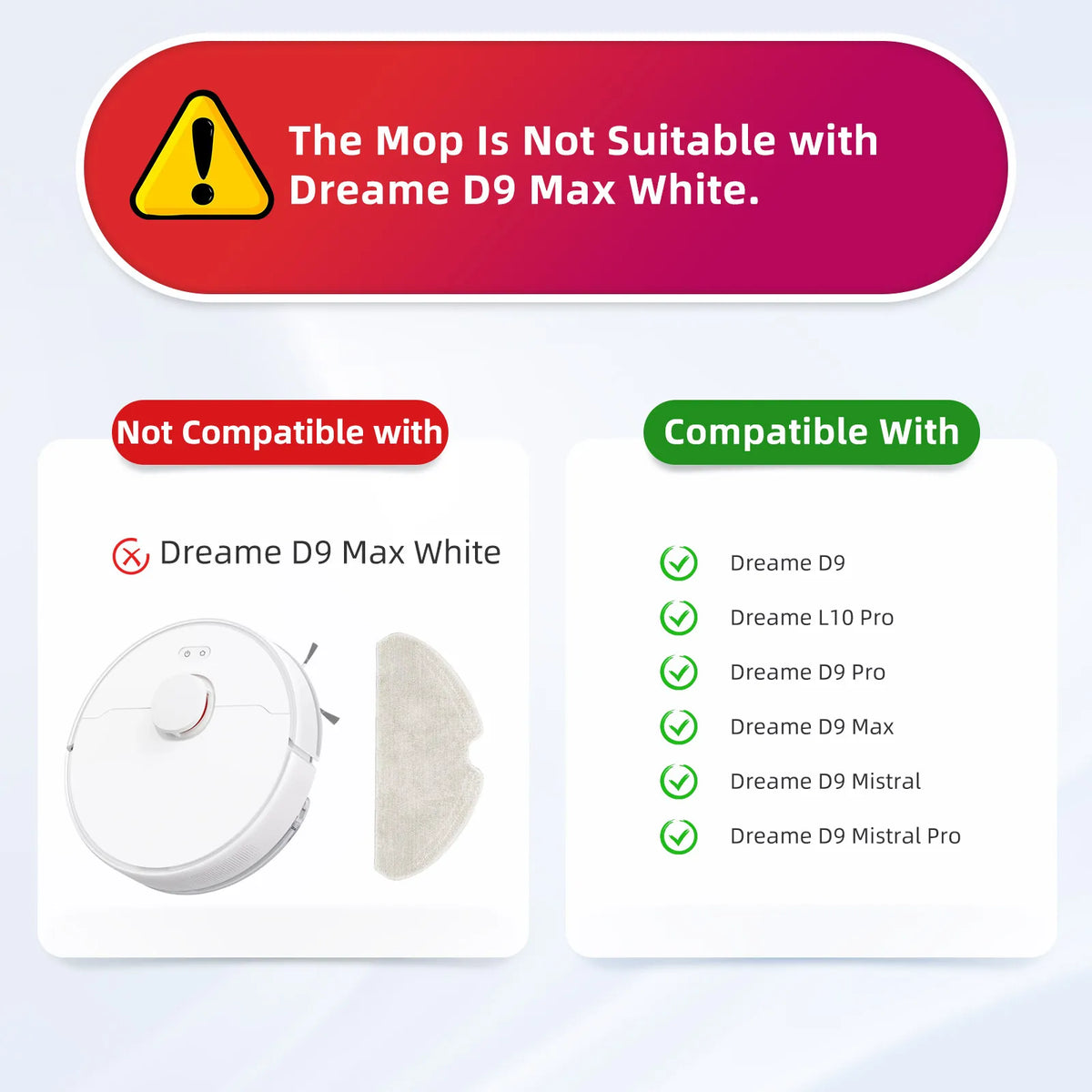 Fit For ( Dreame D9 Max L10 Pro D9 Pro D9 Mistral Pro Trouve