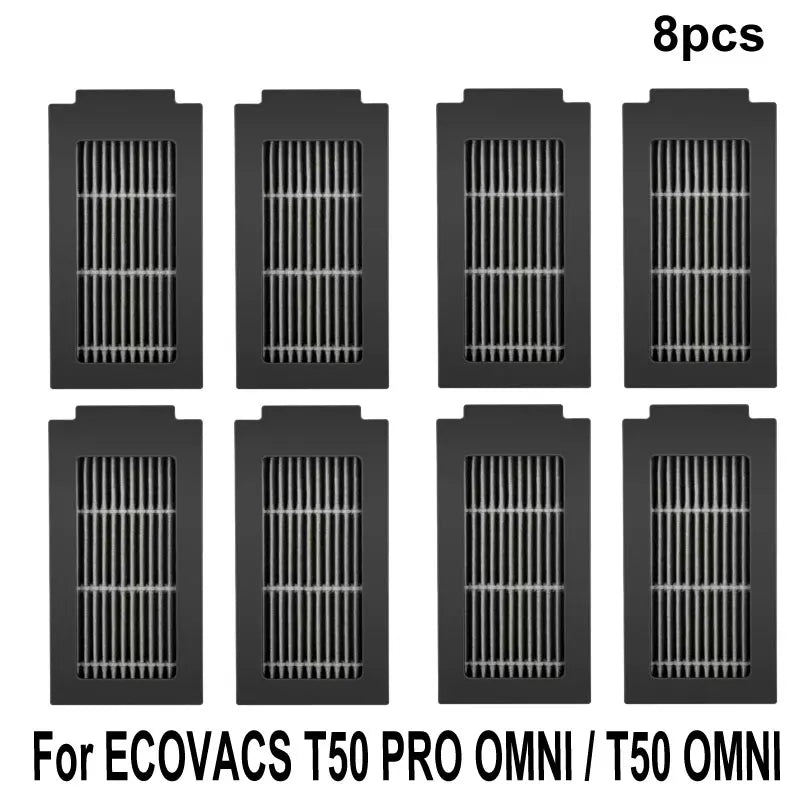 ECOVACS T50 PRO OMNI / T50 OMNI Accessories Main Side Brushes Mop Cloths HEPA Filters Dust Bags Robot Vacuum Spare Parts