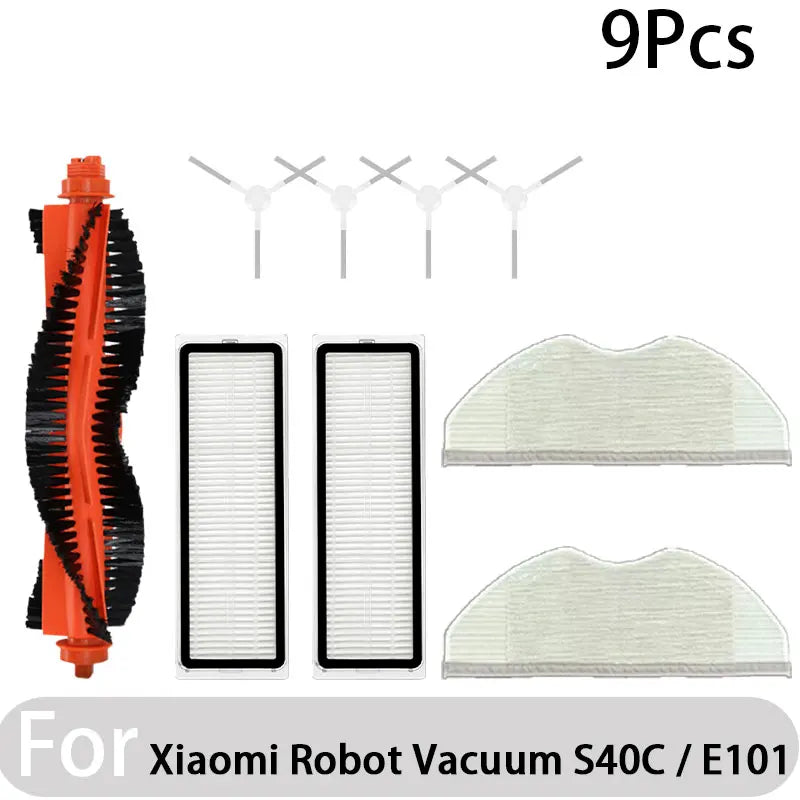 Compatible For (Xiaomi Robot Vacuum S40C / E101 Spare Parts Accessories Kits Main Side brush HEPA Filter
