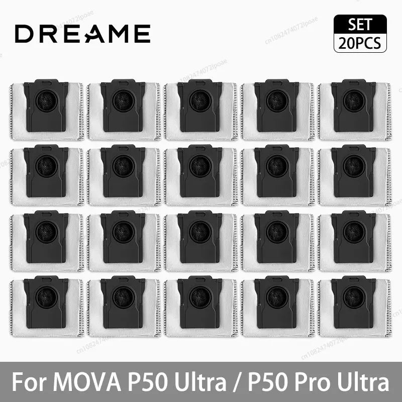 For MOVA P50 Ultra / P50 Pro Ultra Robot Vacuum Cleaner Replacement Accessories Main Side Brush Mop Cloth HEPA Filter Dust Bag