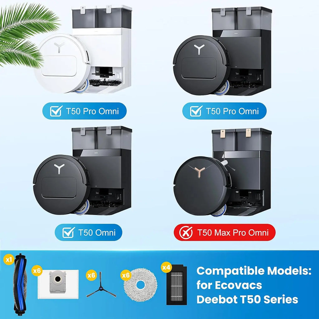ECOVACS T50 PRO OMNI / T50 OMNI Accessories Main Side Brushe