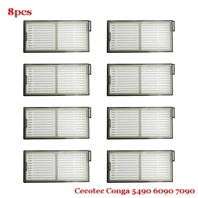 Accessories For Cecotec Conga 5490 6090 7090 Robot Vacuum Cleaner Main Side Brush Hepa Filter Mop Cloth Replacement Spare Parts